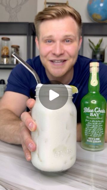 Timthetank on Instagram: "3 Ingredient Boozy Brazilian Lemonade! The secret ingredient: Blue Chair Bay Key Lime Rum Cream!
.
.
.
#bluechairbay #bluechairbayrum #rum #brazilianlemonade #drinks" Blue Chair Key Lime Rum Cream Drinks, Blue Chair Bay Rum Recipes Key Lime, Blue Chair Bay Key Lime Rum Recipes, Key Lime Rum Cream Drinks, Key Lime Pie Martini, Key Lime Rum Cream, Brazilian Lemonade, Rum Cream, Rum Recipes