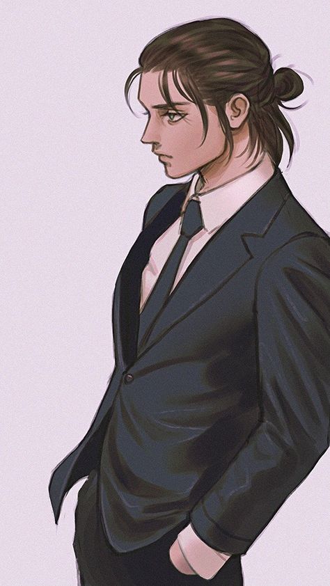 Men Long Hair Bun, Eren Aot, Anime W, Itachi Uchiha Art, Attack On Titan Eren, Attack On Titan Fanart, Attack On Titan Levi, Dragon Ball Super Manga, Zodiac Art