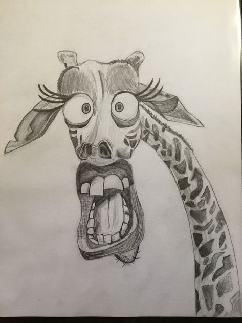 Funny Pencil Drawings, Funny Animal Sketches, Funny Sketch Ideas, Animal Drawings Sketches Simple, Pencil Art Drawings Sketches Creative, Sketchbook Art Inspiration Pencil, Giraffe Sketch, Disney Pencil Drawings, رسم كاريكاتير