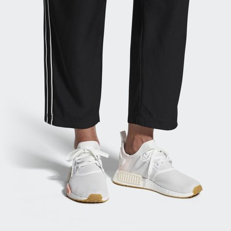 NMD_R1 Shoes Cloud White / Clear Orange / Linen BC0237 Nmd Shoes, Adidas Shoes Originals, Adidas Nmd R1, Womens Training Shoes, Nmd R1, Adidas Running, Adidas Nmd, Shoes Sneakers Adidas, Sneakers Men Fashion