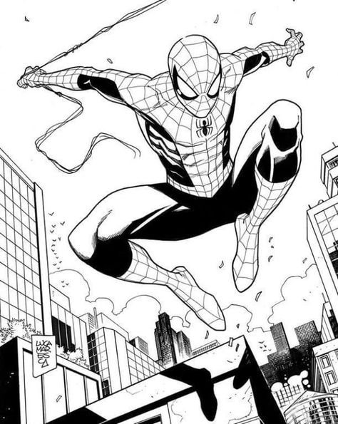 Spiderman Manga Black And White, Spiderman Black And White Drawing, Spider Man Line Art, Spiderman Black And White Comic, Spiderman Comic Art Sketch, Black And White Spiderman, Spiderman Black And White, Spiderman Drawing Sketches, Marvel Black And White