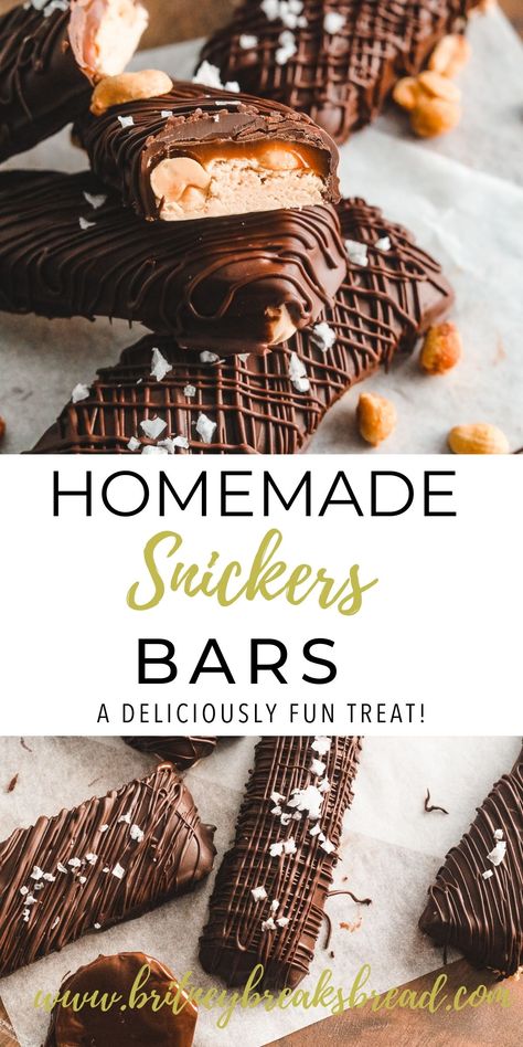 Homemade Snickers Bars