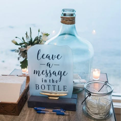 26 Creative Nautical Wedding Ideas Small Beach Weddings, Beach Wedding Tables, Simple Beach Wedding, Beach Wedding Centerpieces, Beach Bridal Showers, Beachy Wedding, Beach Wedding Reception, Dream Beach Wedding, Ocean Wedding