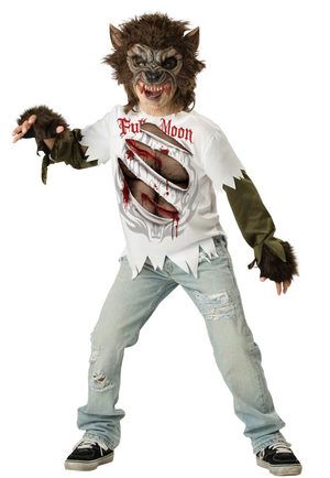 Kids Full Moon Werewolf Costume Boys Werewolf Costume, Werewolf Costume Kids, Karneval Diy, Werewolf Mask, Werewolf Costume, Wolf Costume, Baby Kostüm, Scary Costumes, Boy Halloween Costumes