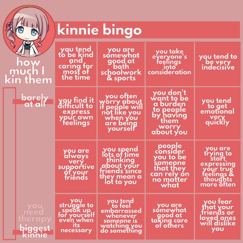 Honami Kinnie Bingo, Honami Mochizuki Kinnie Bingo, Pjsk Bingo, Pjsk Kinnie Bingo, Kin Bingo, Kinnie List, Fun Templates, Kinnie Bingo, About Me Template