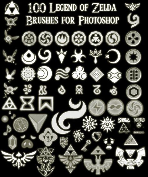 Zelda design ideas - as if i didn't want photoshop bad enough already! Zelda Symbols, Zelda Design, Free Symbols, Zelda Tattoo, Character Symbols, Marketing Infographics, Sweet Tattoos, Next Tattoo, Ocarina Of Time