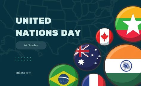 The Birthday of the United Nations (UN) is always celebrated on 24 October every year. The United Nations, or the United Nations, is the first international organisation established on October 24, 1945. Read Also: History of Indonesian Doctor’s Day 24 October One of the goals of its f... https://www.enkosa.com/2022/10/history-of-the-birthday-of-the-united-nations-un-24-october.html Important Day United Nations Day, 24 October, United Nations, The First, History, Birthday, Organisation