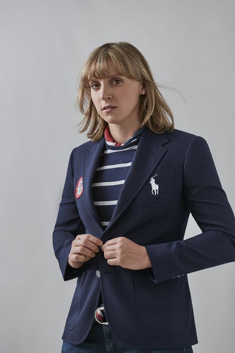 Katie Ledecky, Olympic Party, Olympics Opening Ceremony, Tennis Team, What Team, Usa Olympics, Tokyo Olympics, Ralph Lauren Outfits, Team Usa