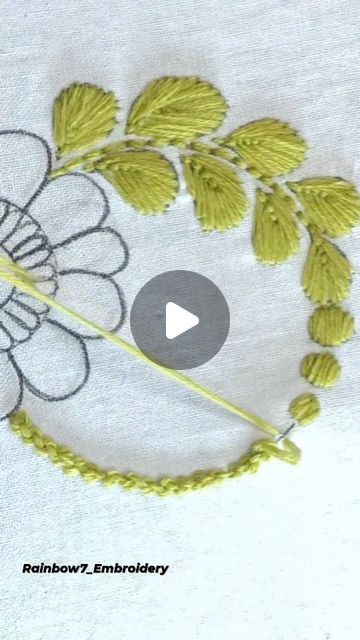 Rainbow Embroidery, Hand Embroidery Work, Diy Broderie, Embroidery Stitches Tutorial, Hand Work Embroidery, Hand Embroidery Projects, Pretty Hands, Embroidery Work, Embroidery Projects