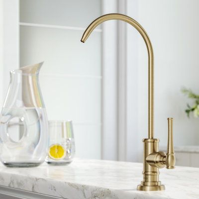 Water Filter Faucet, Kitchen Water, Gold Faucet, Faucet Design, Water Dispensers, Single Handle Kitchen Faucet, Water Faucet, Filtered Water, Water Filtration System