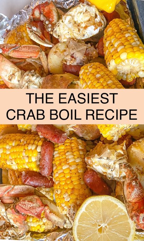 New Orleans Crab Boil, Whole Crab Boil Recipe, Crab Boil Recipe Oven, Whole Crab Recipes Easy, At Home Crab Boil, Crab Leg Boil Stove Top, King Crab Boil Recipe, How To Make A Crab Boil, Crab Boil In Oven