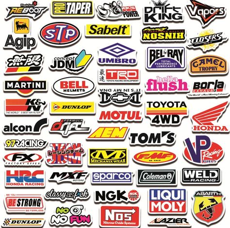 Racing Decals, Mobil Mustang, Toyota Racing Development, Motocross Helmet, Car Fridge, Jdm Stickers, Racing Stickers, Mobil Drift, Graffiti Logo