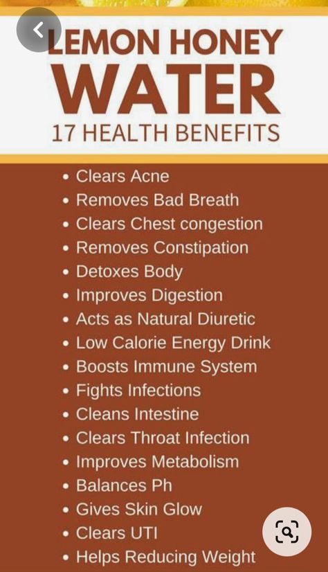 Boost Energy Drink, Honey Lemon Water, Throat Infection, Natural Diuretic, Food Health Benefits, Chest Congestion, Infused Water Recipes, Improve Metabolism, Juicing For Health