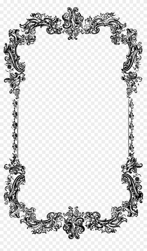 Vintage Border Design, Vintage Frame Png, Black Border Design, Free Frames And Borders, Black And White Border, Art Border, Border Art, Image Border, Vintage Border