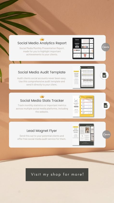 Social Media Audit, Marketing Audit, Social Media Mockup, Social Media Stats, Digital Marketing Manager, Pin Template, Social Media Analytics, Marketing Channel, Social Media Templates