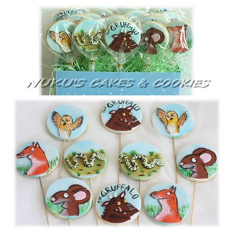 Gruffalo Cookies Gruffalo Cookies, Cake Cake, Kids Cake, Birthday Fun, Cake Cookies, 3rd Birthday, Party Planning, Biscuits, Sugar Cookie