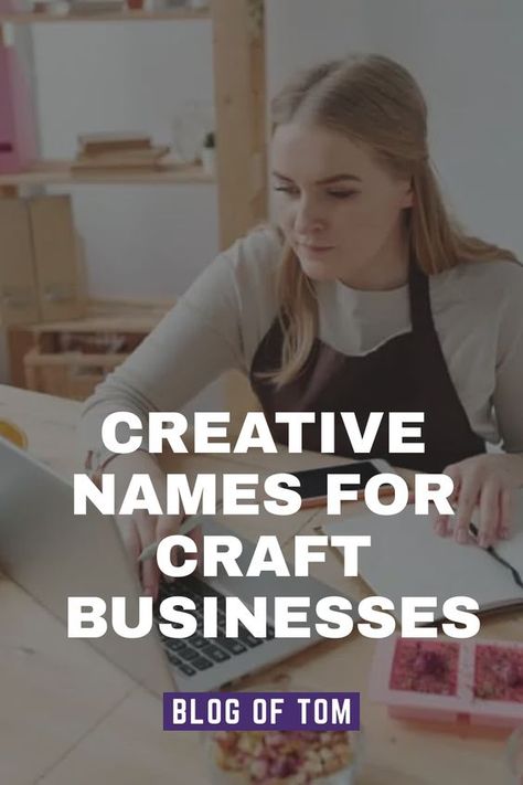 Looking for the perfect name for your craft business? Look no further! We've curated a collection of creative craft business names that will spark your imagination and help you find the ideal name for your venture. Say goodbye to confusion and hello to inspiration with our handpicked list of unique and catchy names. Get ready to take your craft business to new heights with a name that truly reflects your creativity and passion. Explore our suggestions now! Craft Names For Business Ideas, Buissnes Name Ideas, Creative Business Names List, Craft Business Names, Starting A Craft Business, Cute Business Names, Name Maker, Unique Business Names, Startup Branding