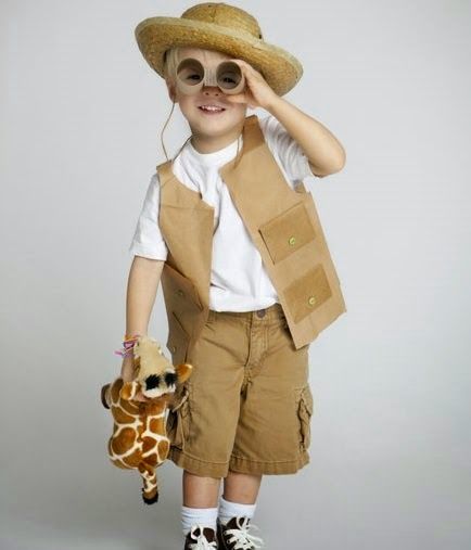 Safari Outfit Ideas, Diy Pirate Costume For Kids, Diy Fantasia, Pirate Costume Kids, Recycled Costumes, Safari Costume, Pirate Costume Diy, Safari Vest, Creative Halloween Costumes Diy