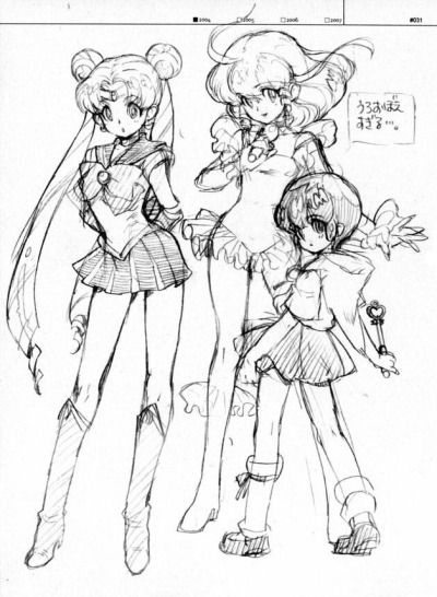 kappacha:  Sailor Moon and Creamy Mami by Fujimoto Hideaki Bravely Default, Arte Sailor Moon, Anime Group, Sailor Moon Fan Art, Style Reference, Sailor Moon Art, Arte Sketchbook, Poses References, 영감을 주는 캐릭터