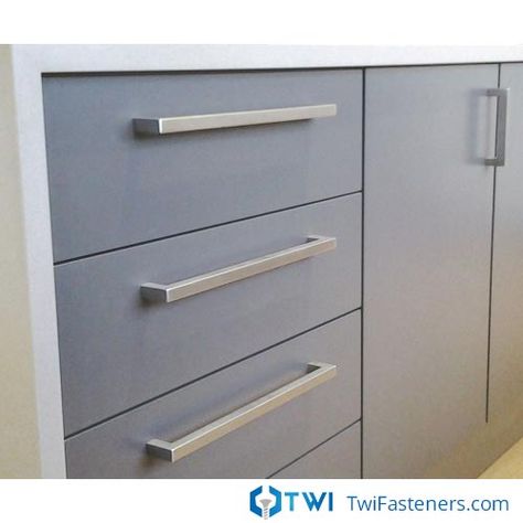 Profile Wardrobe, Kitchen Cupboard Makeover, Stainless Steel Kitchen Cabinet, Brass Kitchen Handles, Installing Kitchen Cabinets, Affordable Kitchen Cabinets, Stainless Steel Kitchen Cabinets, Kitchen Benchtops, Kitchen Cupboard Handles