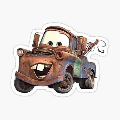 Disney Car Stickers, Laptop Stickers Disney, To Fast To Furious, Matte Cars, Mater Cars, Jackson Storm, Cars 2006, Tow Mater, Disney Sticker