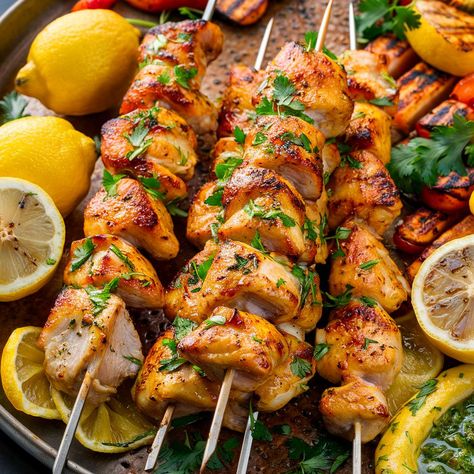 🍗🌟 Calling all chicken lovers! Today, we're diving into a world of deliciousness with our mouthwatering chicken recipes that will make your taste buds dance with joy!

Succulent Chicken & Lemon Skewers with zesty lemon marinade. Perfect for summer BBQs or quick dinners. Easy recipe with step-by-step guide.

https://deluxerecipe.com/recipe/chicken-lemon-skewers-recipe/?feed_id=692&_unique_id=667b17597c94c

#Food
#InstaFood
#FoodPorn
#Foodie
#FoodPhotography
#Yummy
#Delicious
#Foodstagram
#Food... Lemon Marinade, Chicken Lemon, Lemon Herb Chicken, Dinners Easy, Skewer Recipes, Quick Dinners, Lemon Herb, Citrus Chicken, Chicken Skewers