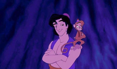 Aladdin and Abu Aladdin And Abu, Quiz Disney, Abu Aladdin, Disney Duos, Frank Welker, Disney Sidekicks, Barbie Disney, Aladdin 1992, Official Disney Princesses