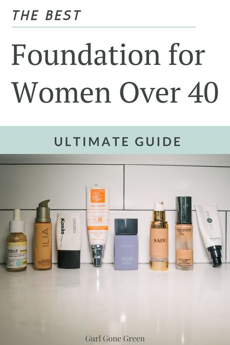 I am sharing the ultimate clean beauty guide to foundation. I am sharing the top picks for best foundation for women over 40. This includes picks for best foundation for women in their 50's, 60's and 70's too! Clean Makeup Products | Organic Makeup Brands | Organic Makeup Products | Organic Makeup | Best Foundation For Aging Skin Over 50 | Best Foundation for Over 40 | Best Foundation for Wrinkles | Best Foundation For Over 60 Older Women | Best Foundation For Over 40, Foundation For Wrinkles, Best Foundation For Wrinkles, Foundation For Aging Skin, Clean Makeup Products, Organic Makeup Products, Best Natural Foundation, Organic Makeup Brands, Clean Beauty Makeup