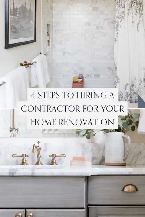 Hiring a contractor for your home renovation is a crucial step toward achieving your dream space. Use this comprehensive hiring a contractor guide to streamline the process! Explore four actionable steps that simplify the contractor selection process, ensuring you choose the right fit for your project. With insightful contractor selection tips, you’ll learn how to ask the right questions, evaluate proposals, and build a solid working relationship. Make the home renovation hiring process easy! Order Of Home Renovation, Interior Design Vision Board, Types Of Interior Design Styles, Kitchen Mood Board, Beautiful Houses Interior, Hiring Process, Interior Design Mood Board, Interior Design Diy, Diy Interior