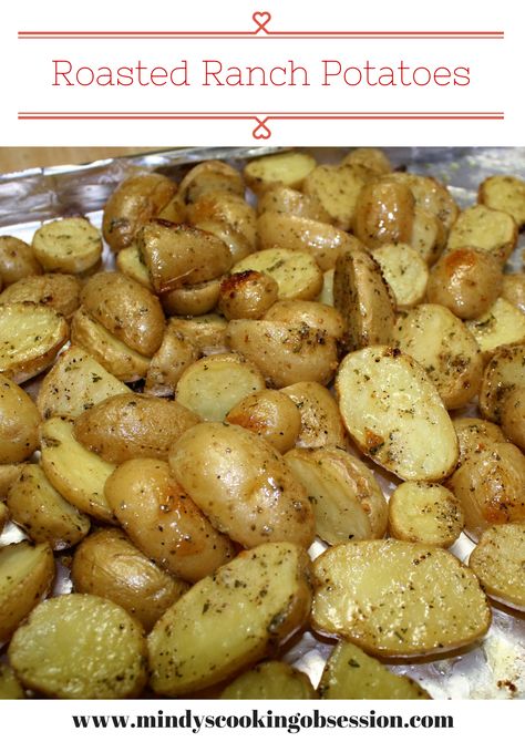 I absolutely love potatoes and I also love Ranch Dressing, so putting them together seemed like a win-win, and it was! This especially made sense because I am always trying to find new ways to make them, so we aren’t eating mashed potatoes every night. This recipe is delicious, quick and easy. They were even a hit with my picky… Ranch Potatoes Hidden Valley, Ranch Roasted Potatoes, Roasted Ranch Potatoes, Hidden Valley Ranch Recipes, Hidden Valley Recipes, Ranch Recipes, Hidden Valley Ranch Dressing, Ranch Potatoes, Roasted Potato Recipes