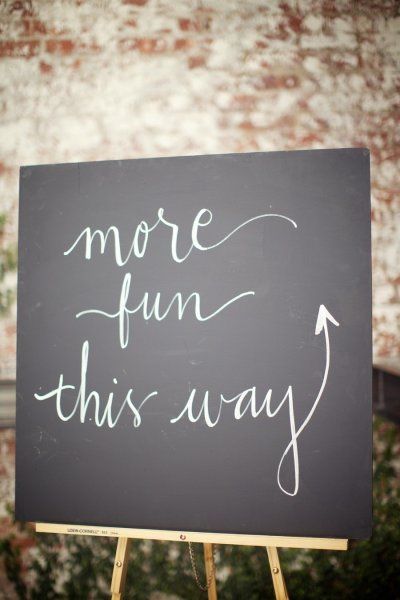 Fun chalkboard sign | Style Me Pretty Wedding Hacks, Wedding Chalkboard Signs, Wedding Dessert Table, Reception Signs, Future Mrs, Design Board, Chalkboard Signs, Wedding Desserts, Wedding Signage