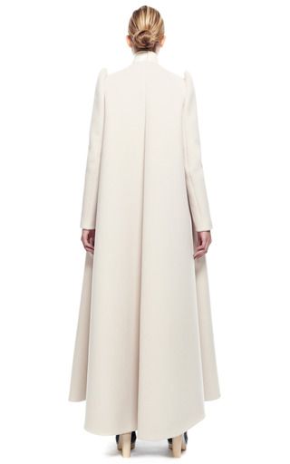 Long A Line Coat With Front Pleat by DELPOZO for Preorder on Moda Operandi Blazer Abaya, A Line Coat, Arab Men Fashion, Abaya Designs Latest, New York Outfit, Fashion Dream Job, Fashion Dresses Formal, Modesty Fashion, Dress Design Sketches