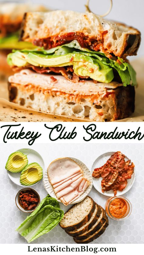 Party Subs, Sandwich Platters, Turkey Club Sandwich, Turkey Sandwiches Recipes, Turkey Club, Sandwhich Recipes, Best Sandwich Recipes, Cold Sandwiches, Dinner Sandwiches