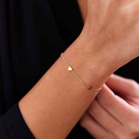 Unique Gold Wedding Rings, Delicate Gold Bracelet, Small Earrings Gold, Gold Bracelet Simple, Mini Bracelet, Black Beads Mangalsutra Design, Accessories Aesthetic, Dainty Gold Bracelet, Fancy Jewelry Necklace