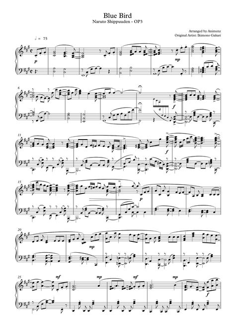 Blue Bird – Naruto Shippuden sheet music | Sheethost Anime Sheet Music Violin, Anime Sheet Music, Blue Bird Naruto, Studio Ghibli Flute Sheet Music, Blue Bird Piano, Clarinet Sheet Music Classical, Professor Flitwick, Alto Sax Sheet Music, Sky Music Sheet