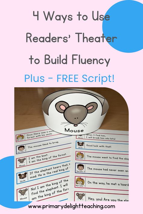 Grab a FREE Readers' Theater script as you read this blog post about reading fluency activities. Did you know Readers' Theater is a great way to build reading fluency? It is more engaging that boring old reading fluency passages. Plus, it's a natural way for readers to practice phrasing and expression. Your students won't even realize they are practicing reading fluency when they read this FREE readers' theater script! Kindergarten Readers Theater, Christmas Readers Theater Scripts, Free Readers Theater Scripts, Readers Theater 2nd, Theater Script, Reading Fluency Activities, Small Group Reading Instruction, Readers Theatre, Reading Fluency Passages