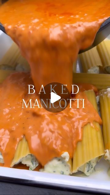 Sivan's Kitchen on Instagram: "Baked manicotti with a garlic pink sauce 🧄 
Forget everything you’ve ever known about preparing manicotti. Here is the simplest way to make this all time favorite baked pasta dish ❣️ 
I used a 9x13 baking dish 

Ingredients for your manicotti: 
•one 8 oz. Package of manicotti (14 shells) 
•16 oz. package of whole milk ricotta cheese 
•1 cup of shredded mozzarella cheese 
•2 large eggs 
•1 cup of freshly chopped spinach 
•2 tsp. salt 
•1 tsp. black pepper 
1 disposable piping bag (no tip needed) 

Ingredients for your garlic pink sauce: 
•1 large chopped onion 
•6-8 chopped garlic cloves 
•2 soft grated tomatoes 
•1/2 cup of heavy whipping cream 
•1/2 cup of tomato paste 
•salt and pepper to taste 
•2 cups of water 
For topping: 
1 cup of shredded mozzarella Manicotti Filling, Manicotti With Meat Sauce, Stuffed Manicotti Recipe, Cheese Stuffed Manicotti, Sivan's Kitchen, Baked Manicotti, Baked Pasta Dishes, Manicotti Recipe, Pink Sauce