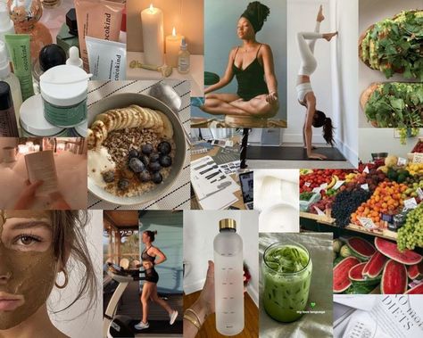 Healthy lifestyle Mood board Vision board Fitness Selfcare Healthy food Skincare Aesthetic That girl Wallpaper Inspiration Healthy Girl Kitchen, 2025 Manifestation, Aesthetic Vision Board, Motivasi Diet, Unhealthy Snacks, Wallpaper Inspiration, Quotes Prayer, Pc Wallpaper, Skincare Aesthetic