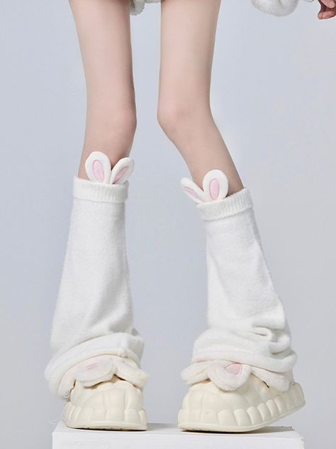 The price is for a pair of leg warmers only, others are not included. Big Leg Warmers, Bunny Accessories, Kawaii Leg Warmers, Lace Leg Warmers, Skeleton Dress, Cute Pink Background, Color Combos Outfit, Ear Design, Clothes Korean Style