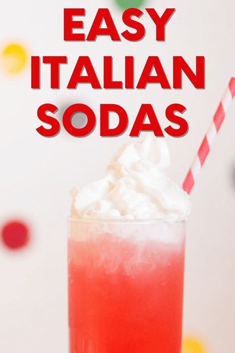 Best Italian Soda Recipe (2-minute recipe) 2024 | SoFestive.com Homemade Italian Soda Recipes, Strawberry Italian Soda, Italian Soda Recipe, Italian Cream Soda Recipe, Soda Stream Recipes, Italian Sodas, Italian Cream Soda, Italian Drinks, Italian Soda