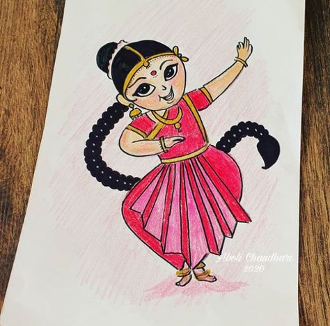 Kathak Indian Dance Sketch Pencil colour Drawing.... Kathak Drawing Easy, Classical Dance Drawing Easy, Dancing Drawings Easy, Kathak Dance Drawing, Dance Drawings Easy, Classical Dance Drawing, Pencil Colour Drawing, Kathakali Face, Tracing Design