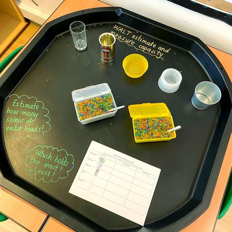 Wouldn't you love to play with this tuff tray?! 😍

#mathsdecor #classroomorganization #teacherlife🍎 #teachersofinsta #capacity #teachertribe #teachergram #iteach #iloveteaching #primaryteacher #primaryteaching #teacherresources #teacherideas #teachershare #teachergram #primaryschoolteacher #primaryteachers #primaryteacherlife #primaryteacheruk #ukteacher #year1teacher #ks1teacher #year1 #iteachyear1 #bonfireart #mathstufftray #tufftray #mathsobjectives #mathslearning #primarystarseducation Tuff Tray Ideas, Math Measurement, Primary School Teacher, Tuff Tray, Primary Teaching, Tray Ideas, Primary Teachers, Water Beads, Numeracy