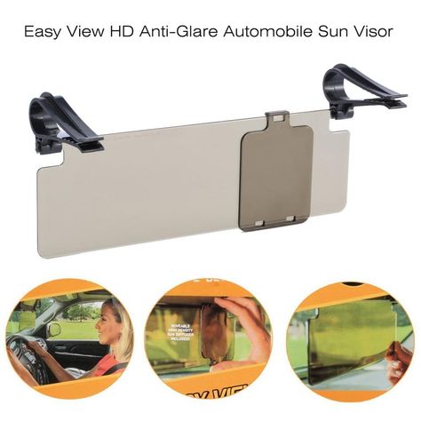 Easy View HD HD Car Sun Visor Goggles For Driver Day Night for anti-glare uv blocker Anti-dazzle Mirror Car Clear View Dazzling Goggles~ Car Sun Visor, Car Visor, Lens Filters, Cat Fashion, Drive Safe, Car Gadgets, Clear View, Sun Visor, Day Night