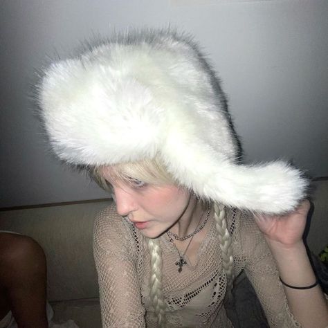 Fur Hat, White Fur, A Woman, Tumblr, White