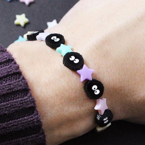 Shut Up And Take My Yen | Studio Ghibli BraceletsStudio Ghibli Bracelets - Shut Up And Take My Yen Studio Ghibli Party, Movies Animated, Studio Ghibli Crafts, Soot Sprite, Japan Jewelry, Kawaii Jewelry, Kawaii Gifts, Ball Bracelet, Howls Moving Castle