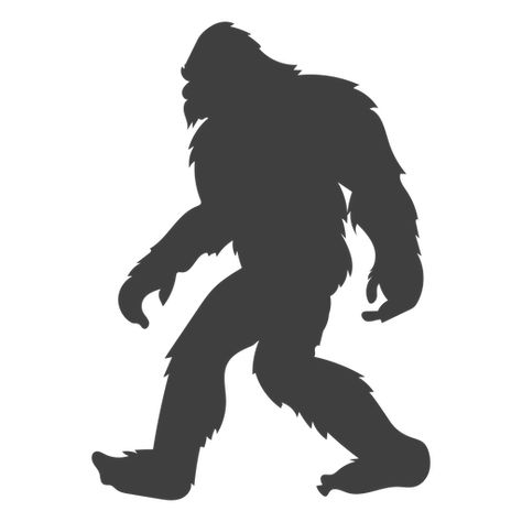 Sasquatch Outline Tattoo, Sasquatch Tattoo, Sasquatch Party, Sasquatch Silhouette, Sasquatch Art, Sasquatch Svg, Bigfoot Svg, Bigfoot Art, Black Png