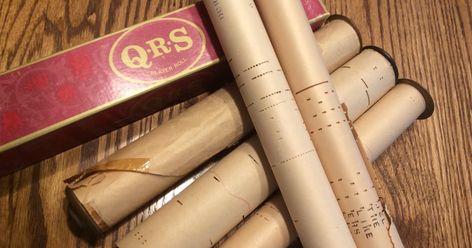 Piano Rolls Repurposed, Player Piano Rolls Repurposed, Player Piano Rolls, Scroll Art, Old Pianos, Lisa S, Book Page Crafts, Barn Door Handles, Music Paper