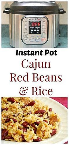 Instant Pot Cajun Red Beans & Rice! Smoked sausage, red beans and the holy 'trinity' of onions, peppers and celery turn plain old rice into a flavorful side dish that can even work well as a main dish too! #instantpot #recipe Cajun Red Beans, Instant Pot Cajun, Red Beans Recipe, Red Beans And Rice Recipe, Red Beans Rice, Red Beans N Rice Recipe, Red Beans And Rice, Beans And Rice, Creole Seasoning