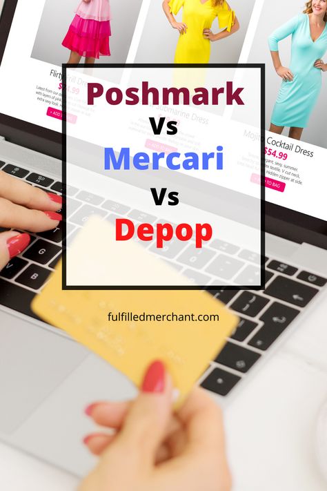 Poshmark Vs Mercari, Selling On Depop, Depop Selling Tips, Selling Clothes Online, Reselling Business, Strengths And Weaknesses, What To Sell, What Is The Difference Between, Posh Party