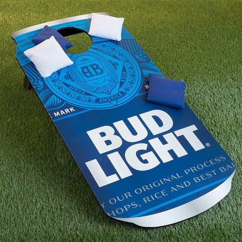 Cornhole Lights, Bud Light Can, Olympics Party, Beer Olympics, Cornhole Designs, Fun Outdoor Games, Bean Bag Toss Game, Bag Toss Game, Cornhole Game